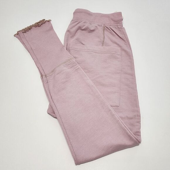 INTIMATELY FREE PEOPLE Size S Cozy All Day Harem Joggers Daylight Fig/Light Pink - Picture 1 of 8
